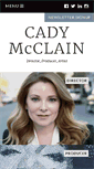 Mobile Screenshot of cadymcclain.com