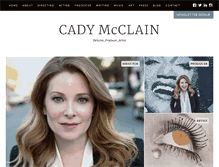 Tablet Screenshot of cadymcclain.com